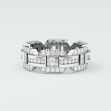 1.0 CT Round Shaped Moissanite Wedding Band For Men 9
