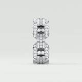 1.0 CT Round Shaped Moissanite Wedding Band For Men 10