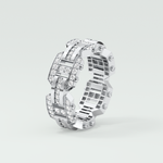 1.0 CT Round Shaped Moissanite Wedding Band For Men 11