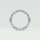 1.0 CT Round Shaped Moissanite Wedding Band For Men 12