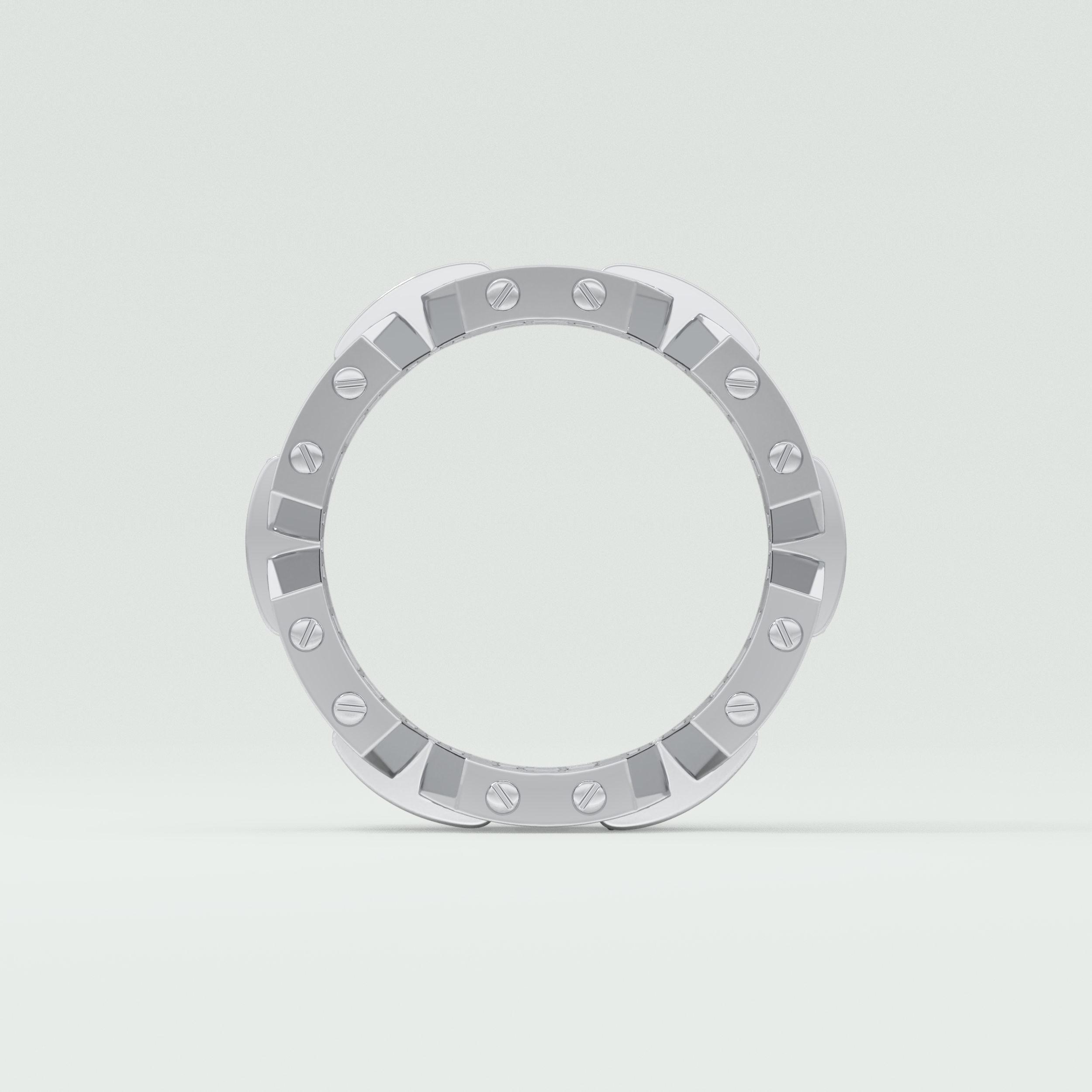 1.0 CT Round Shaped Moissanite Wedding Band For Men 12