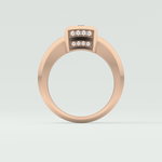 0.45 CT Round Moissanite Diamond Channel Setting Band For Him 16