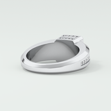0.45 CT Round Moissanite Diamond Channel Setting Band For Him 8