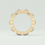 4.70 CT Black Princess Moissanite Diamond Band For Him 6