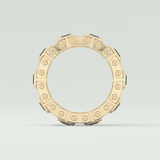 4.70 CT Black Princess Moissanite Diamond Band For Him 6