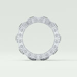 4.70 CT Black Princess Moissanite Diamond Band For Him 12