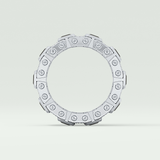 4.70 CT Black Princess Moissanite Diamond Band For Him 12