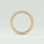 0.70 CT Polished Edged Moissanite Diamond Men's Wedding Band 6