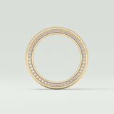 0.70 CT Polished Edged Moissanite Diamond Men's Wedding Band 6
