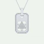 0.90 CT Round Cut Moissanite Diamond Stones Necklace For Him 5
