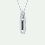 0.20 CT Round Shaped Black Moissanite Diamond Necklace 6