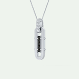 0.20 CT Round Shaped Black Moissanite Diamond Necklace 6