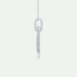 0.20 CT Round Shaped Black Moissanite Diamond Necklace 8