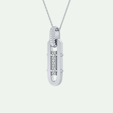0.20 CT Round Shape Moissanite Diamond Stones Necklace For Him 6