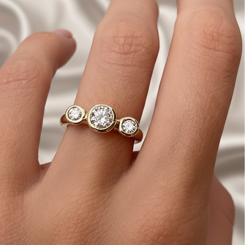 2 CT Round Halo & Pave Lab Grown Diamond Engagement Ring