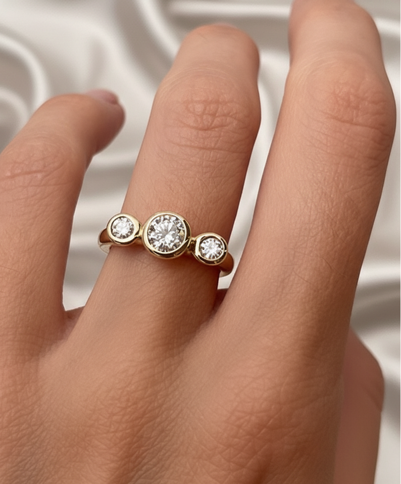 2 CT Round Halo & Pave Lab Grown Diamond Engagement Ring