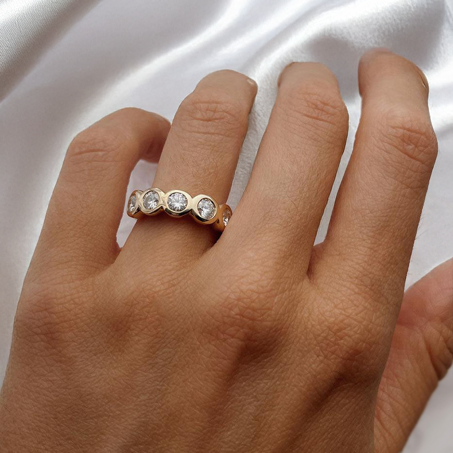 2 CT Round Halo & Pave Lab Grown Diamond Engagement Ring