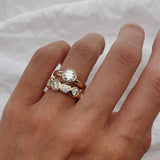 2 CT Round Halo & Pave Lab Grown Diamond Engagement Ring