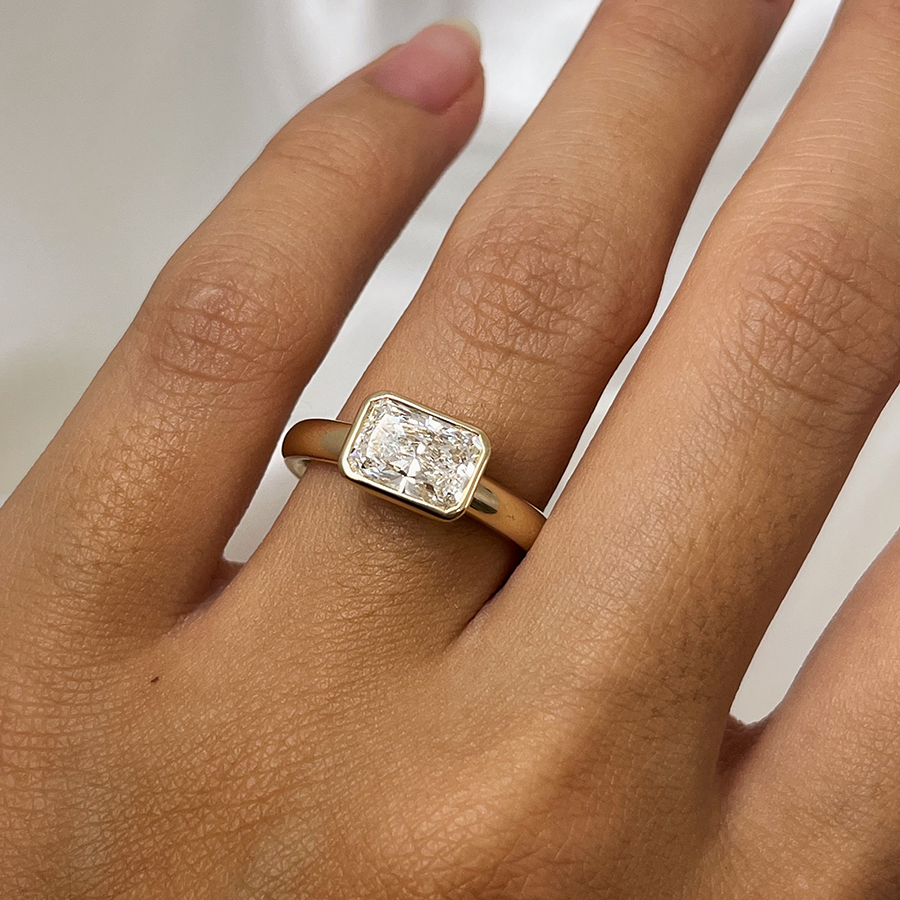 2 CT Round Halo & Pave Lab Grown Diamond Engagement Ring