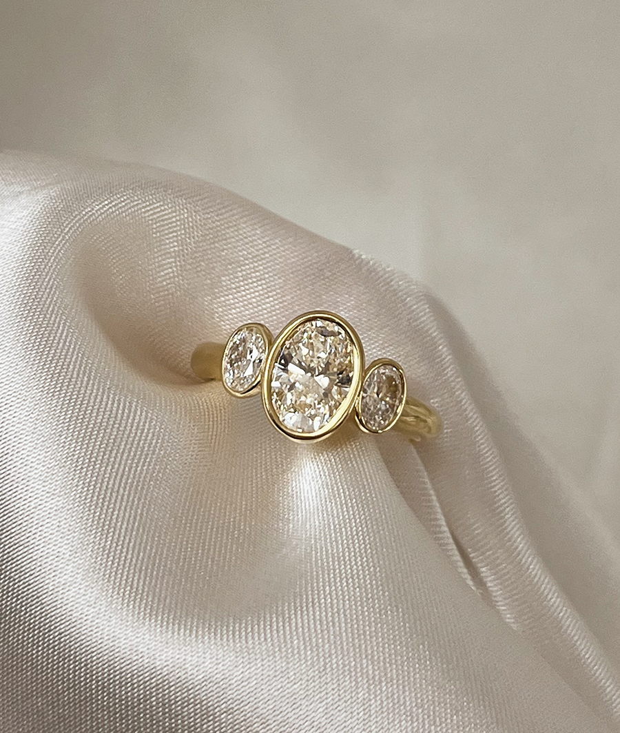 2 CT Round Halo & Pave Lab Grown Diamond Engagement Ring