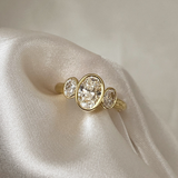 2 CT Round Halo & Pave Lab Grown Diamond Engagement Ring