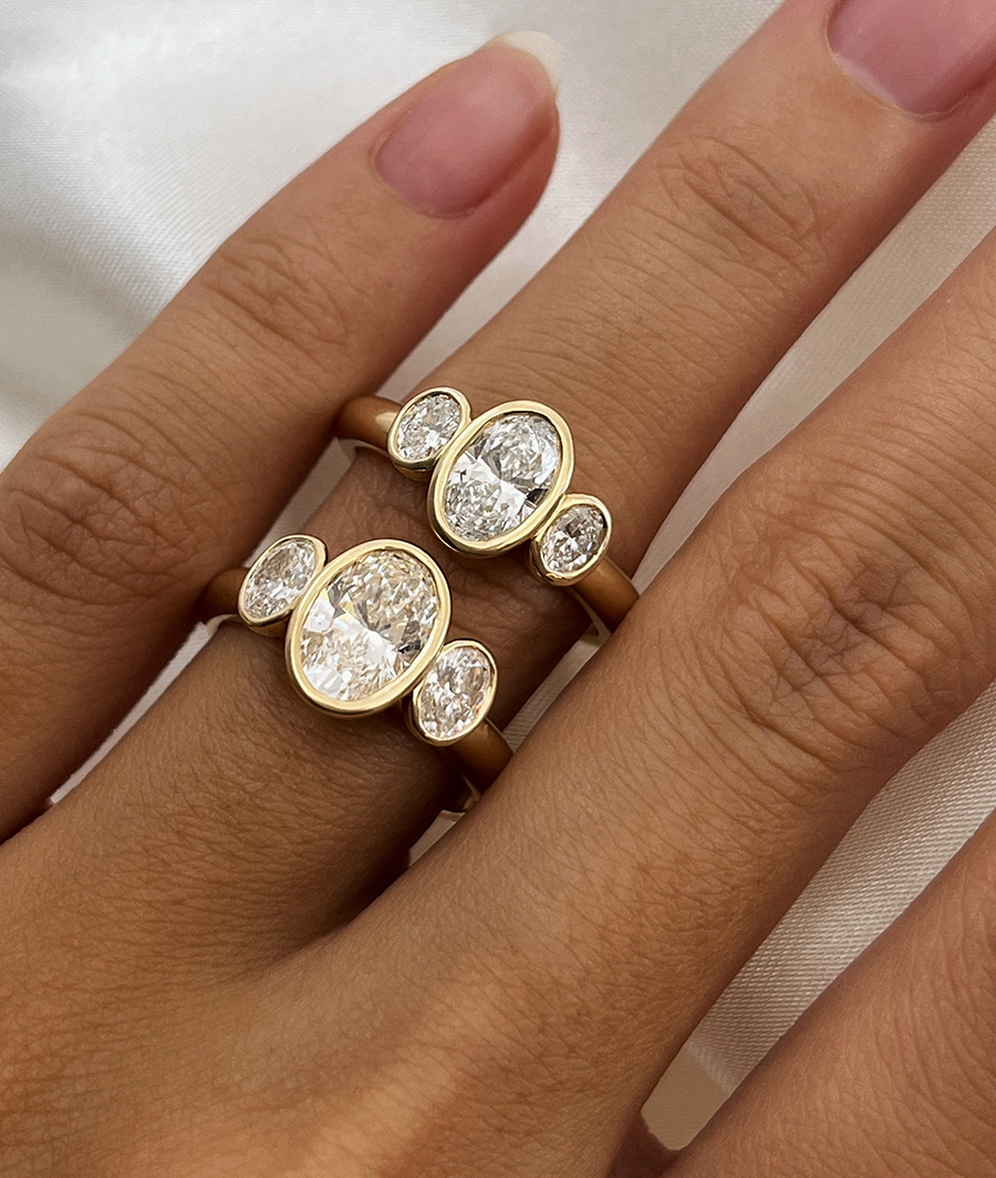 2 CT Round Halo & Pave Lab Grown Diamond Engagement Ring