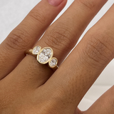 2 CT Round Halo & Pave Lab Grown Diamond Engagement Ring