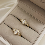 2 CT Round Halo & Pave Lab Grown Diamond Engagement Ring