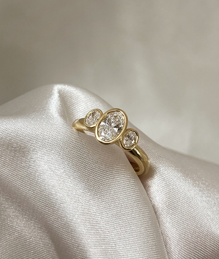 2 CT Round Halo & Pave Lab Grown Diamond Engagement Ring