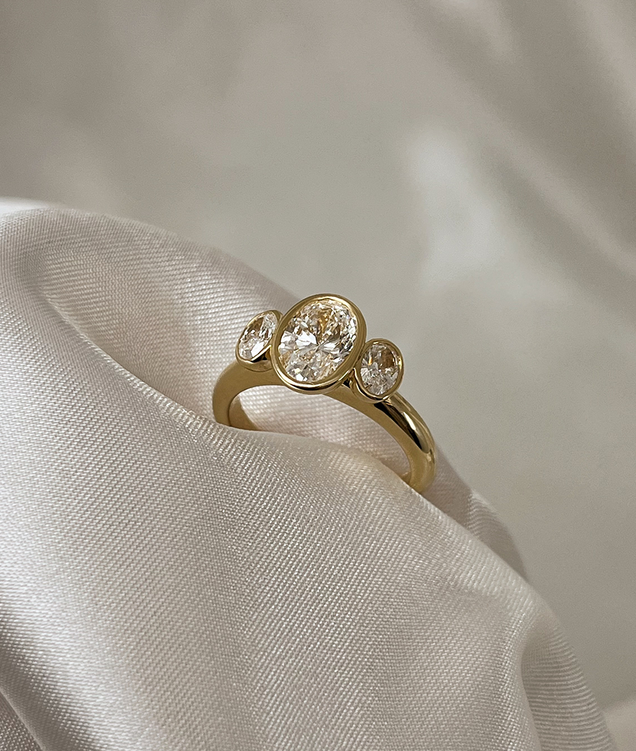 2 CT Round Halo & Pave Lab Grown Diamond Engagement Ring