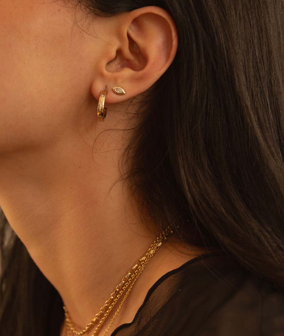 2 CT Round Halo & Pave Lab Grown Diamond Earring