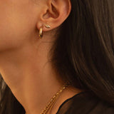 2 CT Round Halo & Pave Lab Grown Diamond Earring