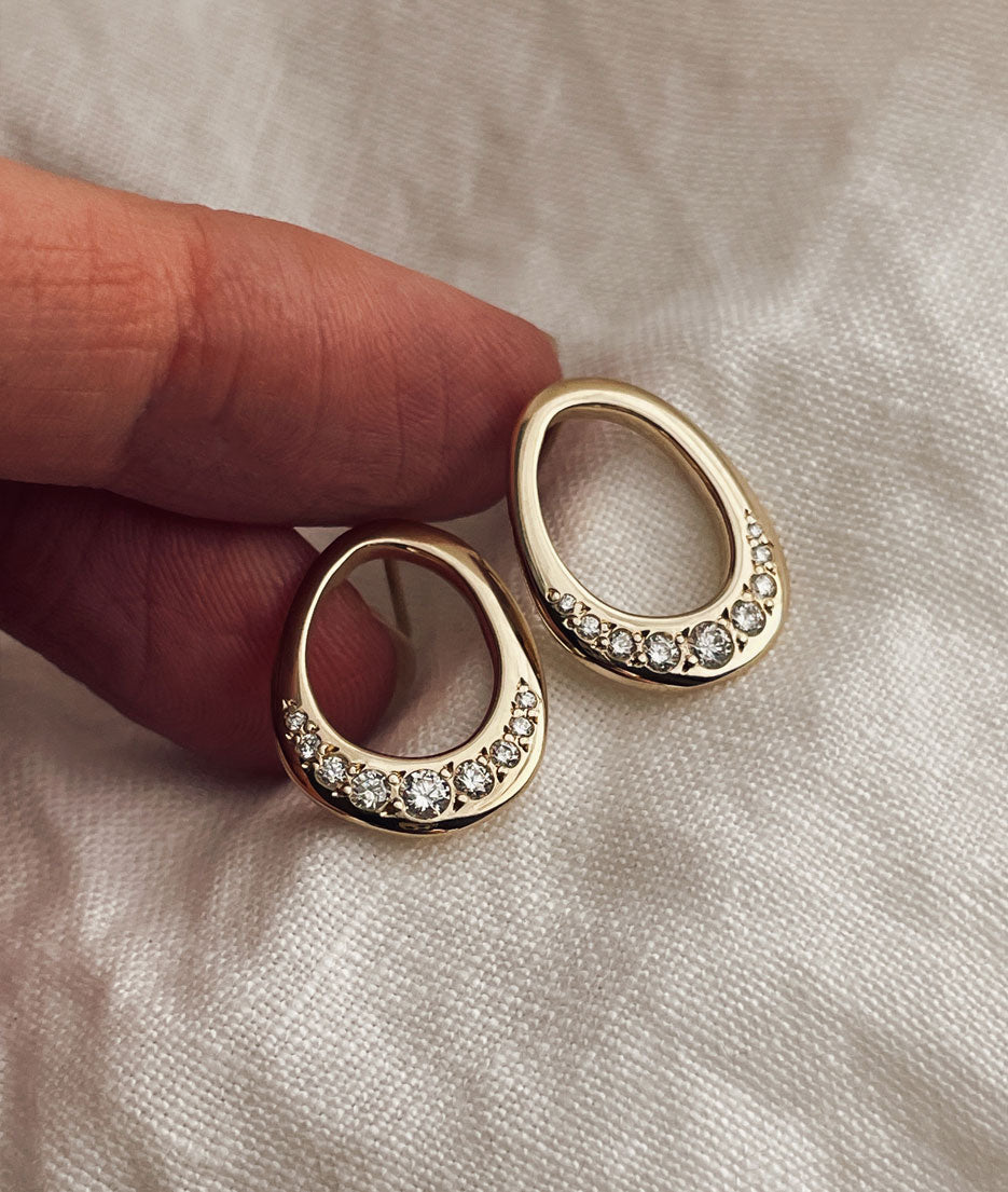 2 CT Round Halo & Pave Lab Grown Diamond Earring