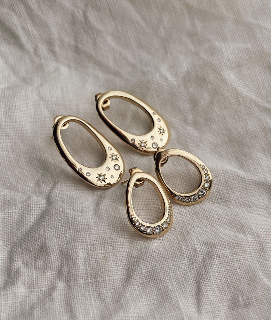 2 CT Round Halo & Pave Lab Grown Diamond Earring
