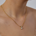 1.0 CT Pear Bezel Solitaire Lab Grown Diamond Necklace