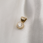 1.0 CT Pear Bezel Solitaire Lab Grown Diamond Necklace