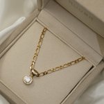 1.0 CT Pear Bezel Solitaire Lab Grown Diamond Necklace