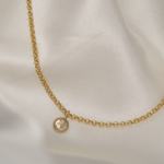 1.0 CT Pear Bezel Solitaire Lab Grown Diamond Necklace