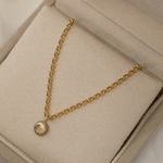 1.0 CT Pear Bezel Solitaire Lab Grown Diamond Necklace