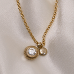 1.0 CT Pear Bezel Solitaire Lab Grown Diamond Necklace