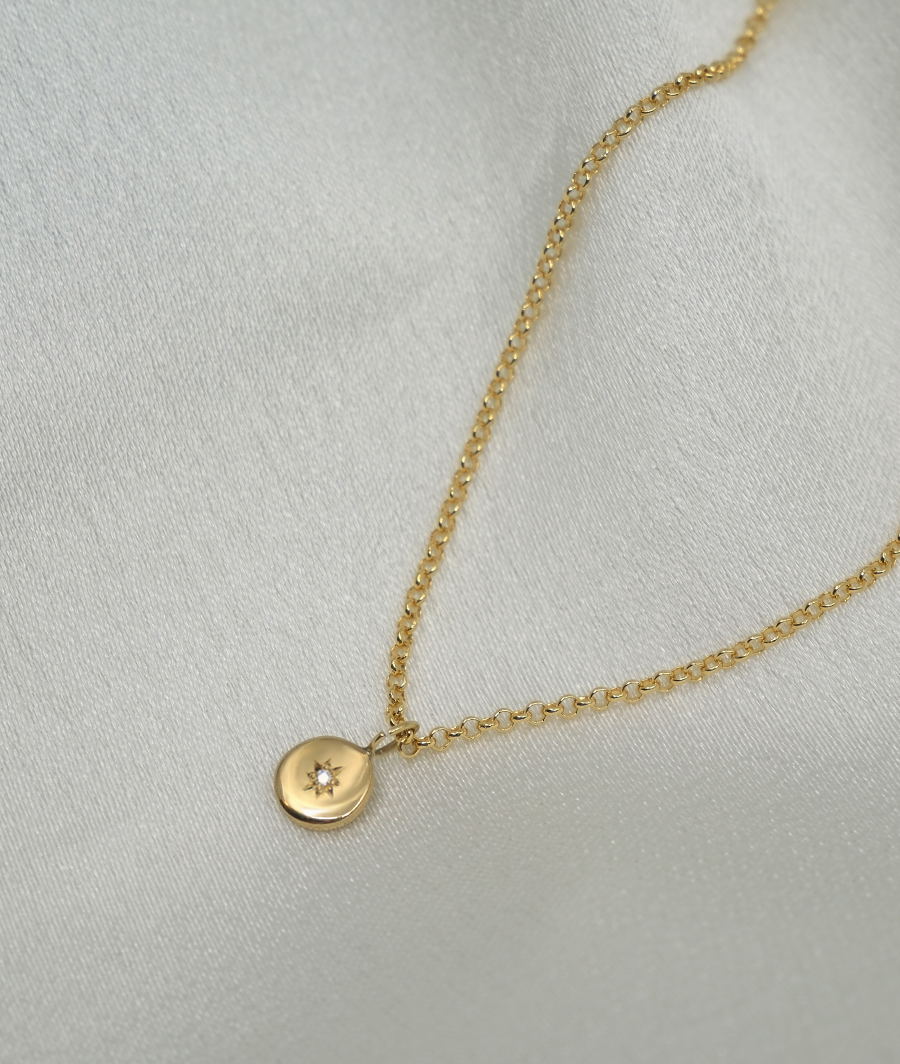 1.0 CT Pear Bezel Solitaire Lab Grown Diamond Necklace