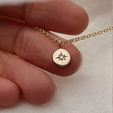 1.0 CT Pear Bezel Solitaire Lab Grown Diamond Necklace