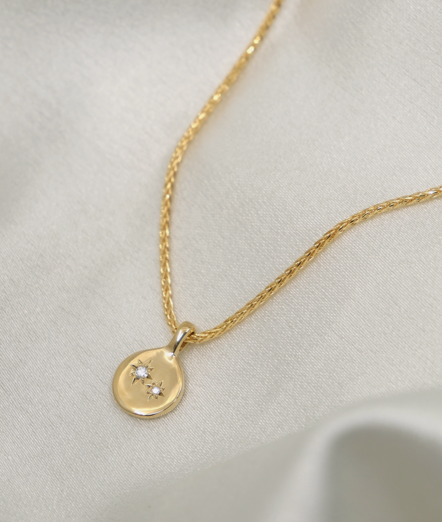 1.0 CT Pear Bezel Solitaire Lab Grown Diamond Necklace