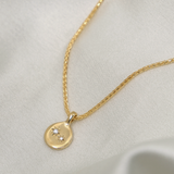 1.0 CT Pear Bezel Solitaire Lab Grown Diamond Necklace