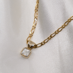 1.0 CT Pear Bezel Solitaire Lab Grown Diamond Necklace
