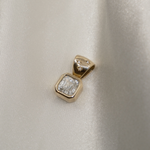 1.0 CT Pear Bezel Solitaire Lab Grown Diamond Necklace