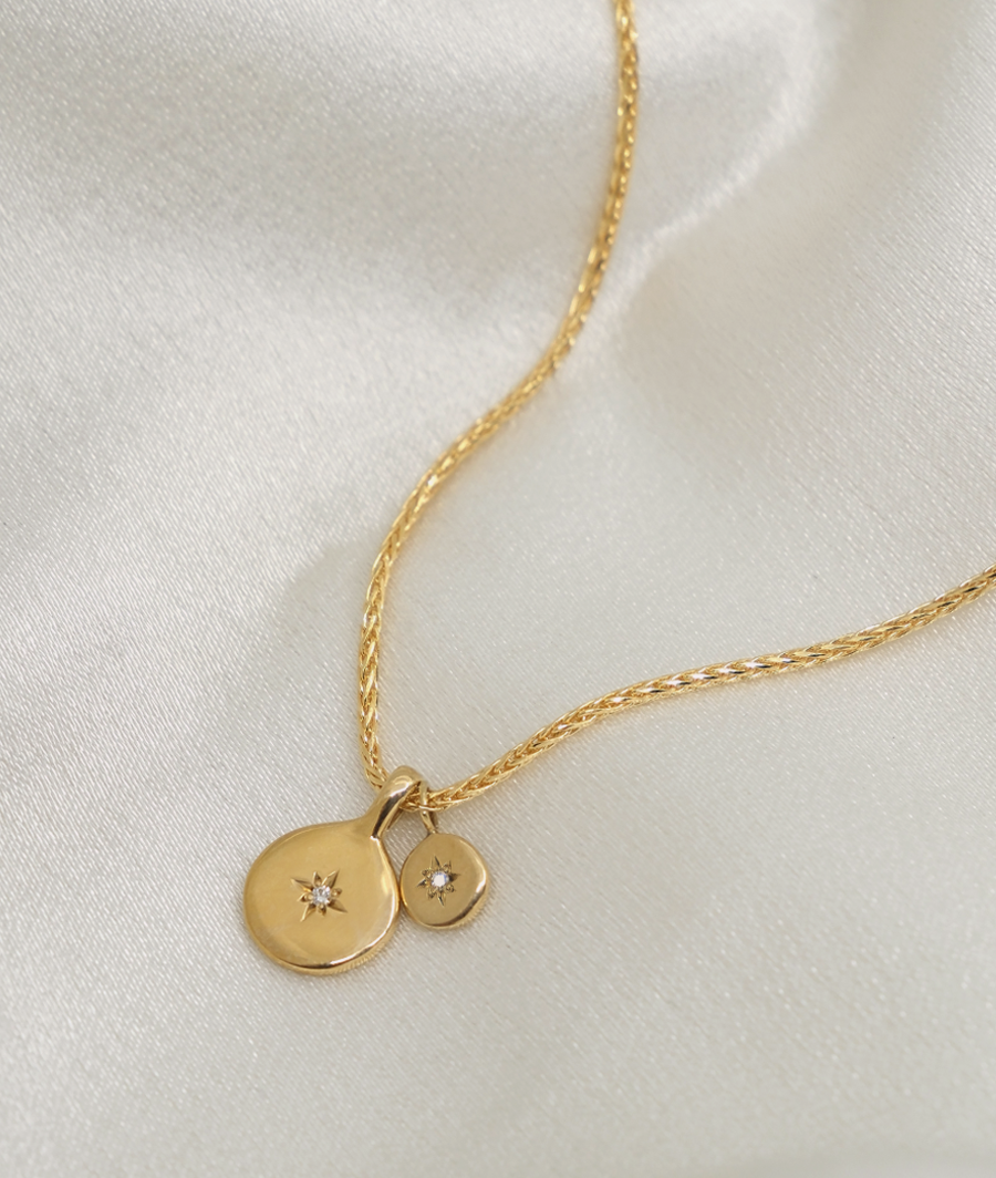 1.0 CT Pear Bezel Solitaire Lab Grown Diamond Necklace