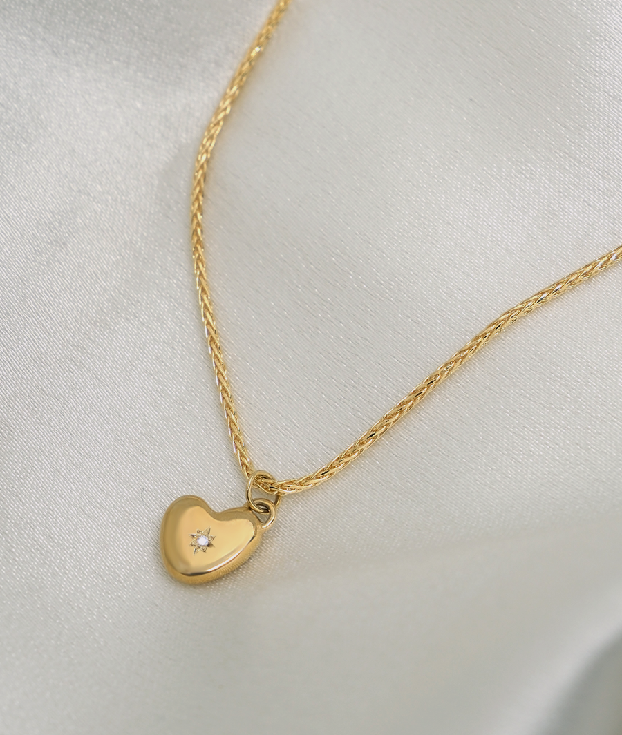 1.0 CT Pear Bezel Solitaire Lab Grown Diamond Necklace