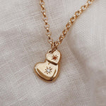 1.0 CT Pear Bezel Solitaire Lab Grown Diamond Necklace
