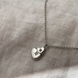 1.0 CT Pear Bezel Solitaire Lab Grown Diamond Necklace